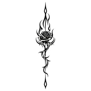Gothic Rose Fire Tattoos Sticker