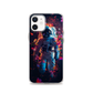 Vibrant Floral Silicone 3D Astronaut Magnetic Clear Case for iPhone [Compatible with Magsafe]