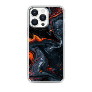Cozy Marbled 3D Elements Magnetic Clear Case for iPhone [Compatible with Magsafe]