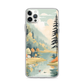 Whimsical Matte Nature Scene Magnetic Clear Case for iPhone [Compatible with Magsafe]