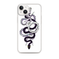 Symmetric Snake Pattern Magnetic Clear Case for iPhone [Compatible with Magsafe]
