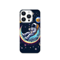 Cute Space Astronaut & Planets Magnetic Clear Case for iPhone [Compatible with Magsafe]