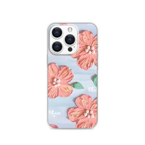 Mini Oil Painting Stick Texture Roses Pop Art Graffiti Magnetic Clear Case for iPhone [Compatible with Magsafe]