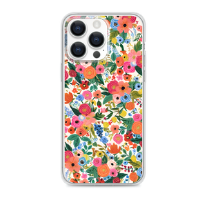 Roses Pop Art Graffiti Style Mini Oil Painting Magnetic Clear Case for iPhone [Compatible with Magsafe]