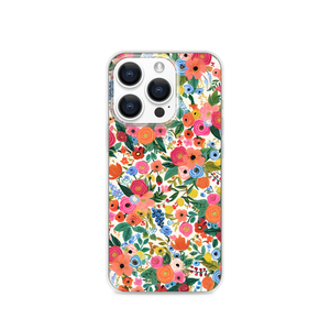 Roses Pop Art Graffiti Style Mini Oil Painting Magnetic Clear Case for iPhone [Compatible with Magsafe]