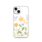 Cute Mini Oil Painting Stick Texture Roses Whimsical Magnetic Clear Case for iPhone [Compatible with Magsafe]