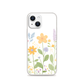 Cute Mini Oil Painting Stick Texture Roses Whimsical Magnetic Clear Case for iPhone [Compatible with Magsafe]
