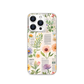 Cute Mini Wildflower Bowknot Watercolor Magnetic Clear Case for iPhone [Compatible with Magsafe]
