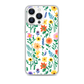 Crayon Texture and Wild Flower Pop Art Mini Magnetic Clear Case for iPhone [Compatible with Magsafe]