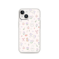 Oil Painting Stick Texture Roses Pop Art Cute Mini Magnetic Clear Case for iPhone [Compatible with Magsafe]