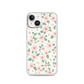 Sakura Flower Illustration Mini Magnetic Clear Case for iPhone [Compatible with Magsafe]