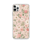 Many Flowers Aestheticism Pink Mini Magnetic Clear Case for iPhone [Compatible with Magsafe]