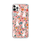 Many Flowers Aestheticism Colorful Mini Magnetic Clear Case for iPhone [Compatible with Magsafe]