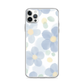 Blue and Yellow Flowers Minimalist Tonal Magnetic Clear Case for iPhone [Compatible with Magsafe]