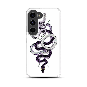 Symmetric Snake Pattern Magnetic Clear Case for Samsung [Compatible with Magsafe]