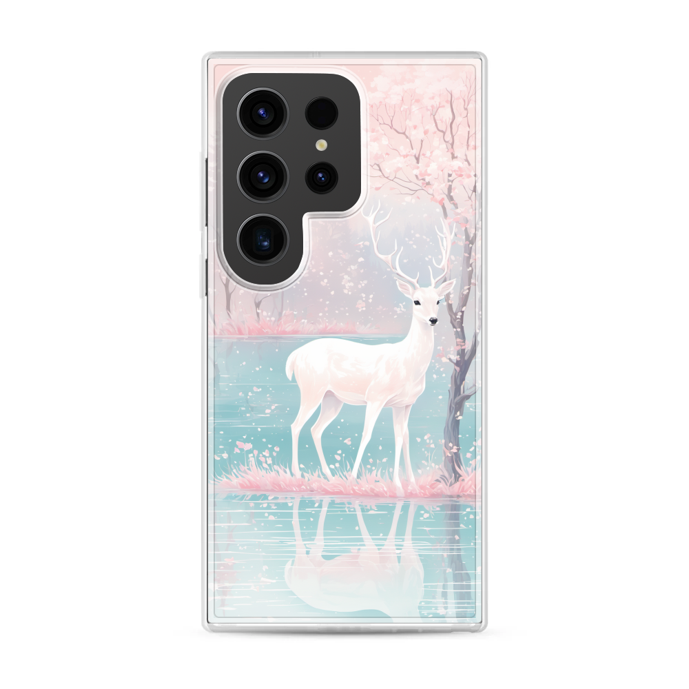 Tranquil Fantasy Landscape Magnetic Clear Case for Samsung [Compatible with Magsafe]
