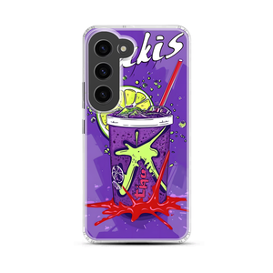 Purple Takis with Lemon Magnetic Clear Case for Samsung [Compatible with Magsafe]