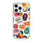 Retro Stickers Magnetic Clear Case for iPhone [Compatible with Magsafe]