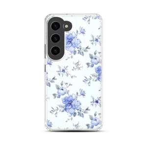 Delicate Floral Magnetic Clear Case for Samsung [Compatible with Magsafe]