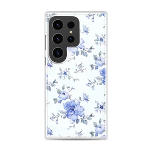 Delicate Floral Magnetic Clear Case for Samsung [Compatible with Magsafe]