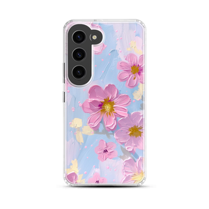 Pastel Flowers Magnetic Clear Case for Samsung [Compatible with Magsafe]