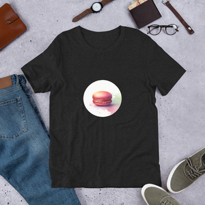 Vibrant Macaron Minimalist Watercolor Unisex Staple T-Shirt | Bella + Canvas 3001 Front