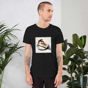 Cheesecake Slice Cubism Style Unisex Staple T-Shirt | Bella + Canvas 3001 Front