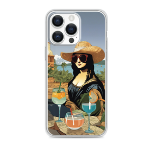 Mona Lisa's Summer Splash Magnetic Clear Case for iPhone [Compatible with Magsafe]