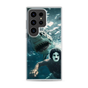 Chaplin vs Shark Magnetic Clear Case for Samsung [Compatible with Magsafe]