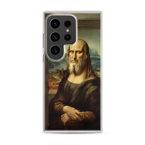 Mona's Mysterious Smile Magnetic Clear Case for Samsung [Compatible with Magsafe]