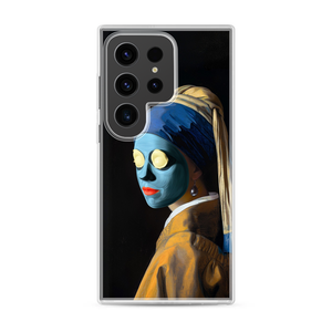 Girl with a Pearl Earring Mask Magnetic Clear Case for Samsung [Compatible with Magsafe]