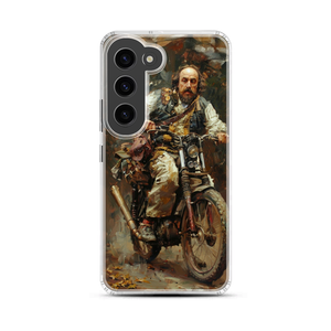 Bard on a Bike Magnetic Clear Case for Samsung [Compatible with Magsafe]