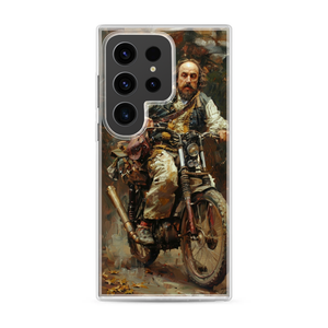Bard on a Bike Magnetic Clear Case for Samsung [Compatible with Magsafe]