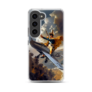 Napoleon's Galactic Equestrian Journey Magnetic Clear Case for Samsung [Compatible with Magsafe]