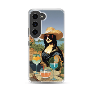 Mona Lisa's Summer Splash Magnetic Clear Case for Samsung [Compatible with Magsafe]